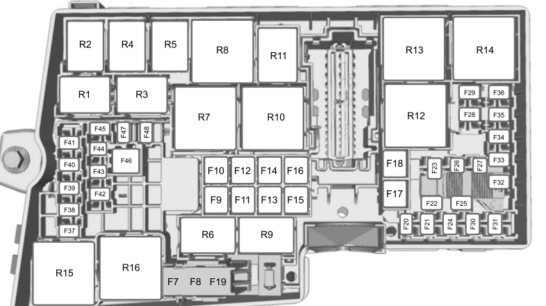 2013 Ford Escape fuse box diagram - StartMyCar