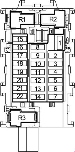 2012 Sedan Mexico Nissan Versa fuse box diagram