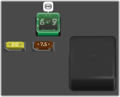 Diagrama de fusibles de Acura TL 2003 Caja de fusibles del ABS