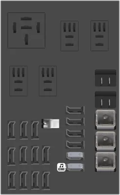 Diagrama de fusibles de Chevrolet Trax 2020 Bloque de fusibles del compartimento trasero