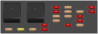 Diagrama de fusibles de Ford Freestar 2004 Panel de fusibles del compartimiento de pasajeros