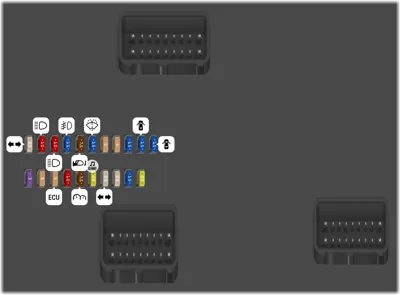 Diagrama de fusibles de Ford Transit 2016 Caja de fusibles del módulo de control de la carrocería