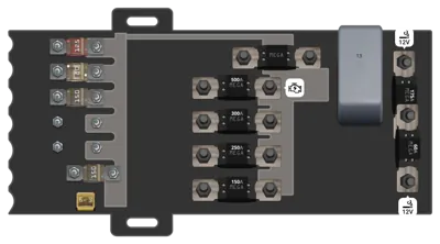 Diagrama de fusibles de Ford Transit 2020 Facelift Caja de pre-fusibles