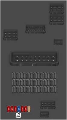 Diagrama de fusibles de Honda Civic 2017 Type R Caja de fusibles interior Caja de Fusibles B 2