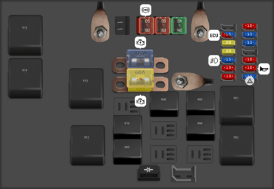 Diagrama de fusibles Isuzu Rodeo 2000 - Opinautos