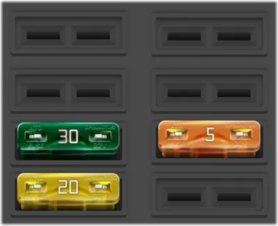 Diagrama de fusibles de RAM ProMaster 2018 1ra gen pre-restyling Fusibles Bajo el Capó - Fusibles Adicionales del PDC Frontal