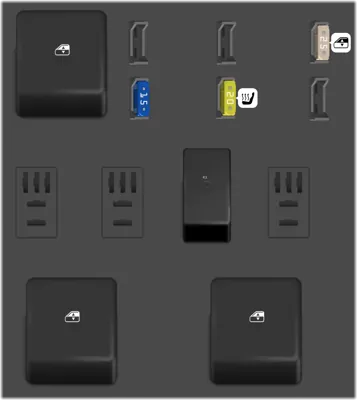 Diagrama de fusibles de Renault Clio 2007 Clio III Caja de fusibles y relés