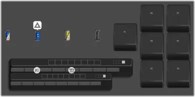 Diagrama de fusibles de Toyota Hiace 2010 Caja de fusibles en el motor no.1