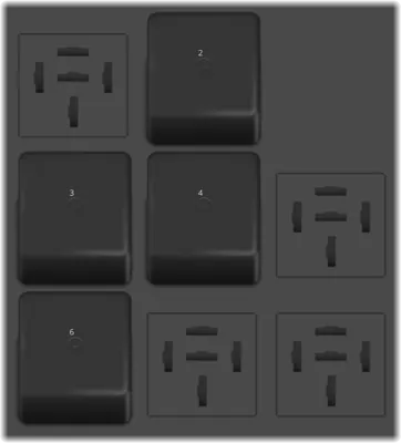 Diagrama de fusibles de Volkswagen Amarok 2018 Bloque de relés 2 debajo del panel frontal a la izquierda