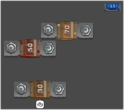 Diagrama de fusibles de Volvo S80 2015 Fusibles - en la zona fría del compartimento del motor B